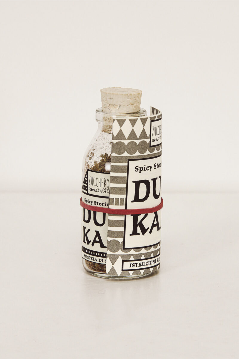 Vasetto spezie Dukkah e libretto