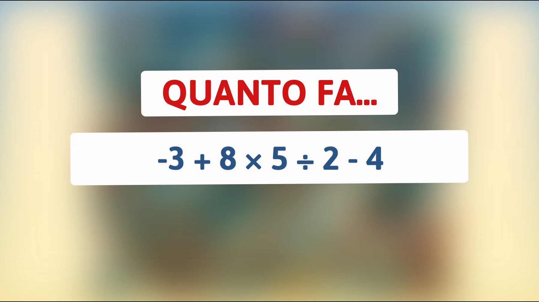 "Riuscirai a risolvere questo indovinello che sta facendo impazzire il web?""