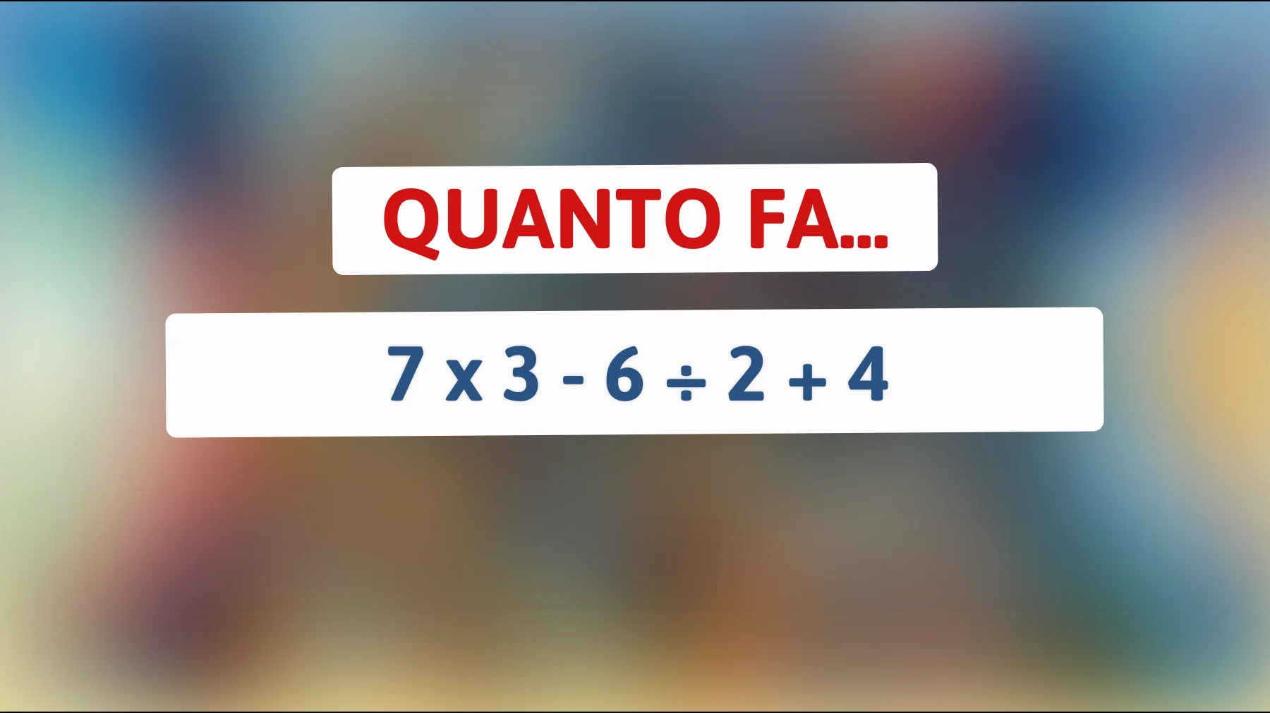 "Riuscirai a risolvere questo indovinello matematico sfida per geni? Scopri se sei tra i pochi a trovare la soluzione corretta!""