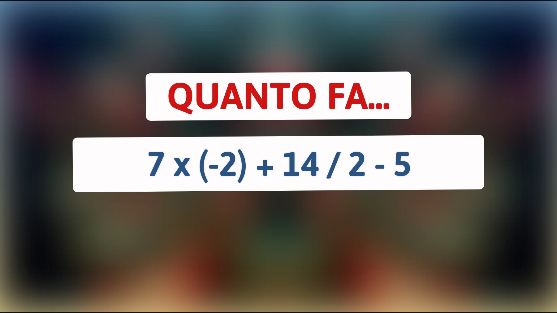 Scopri se sei tra i pochi che riescono a risolvere questo indovinello matematico in meno di un minuto!"